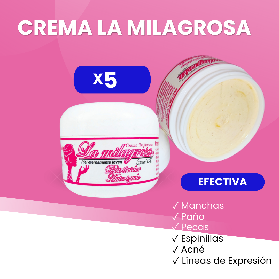 Crema La Milagrosa 32gr - Paquete 5 pzs