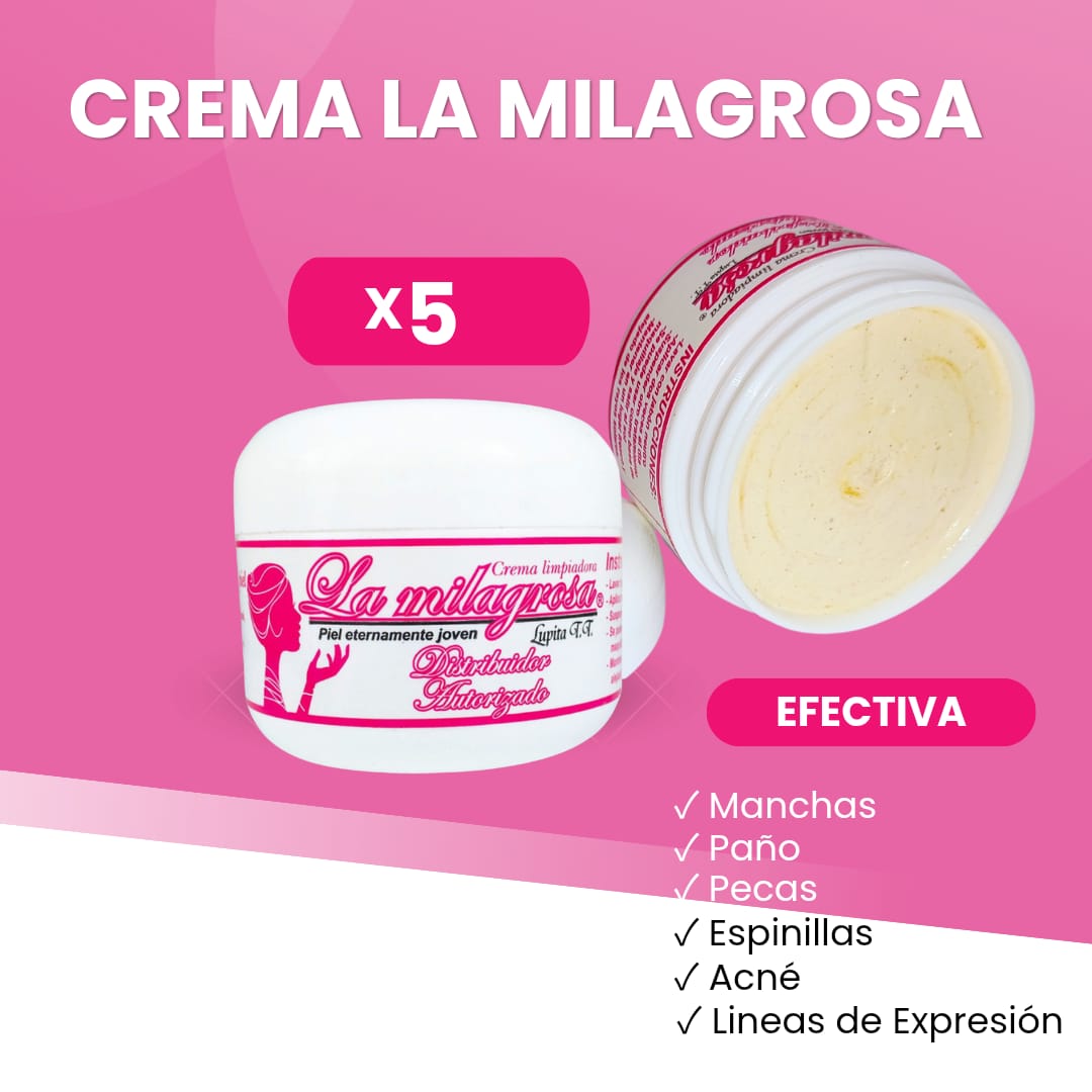 Crema La Milagrosa 32gr - Paquete 5 pzs